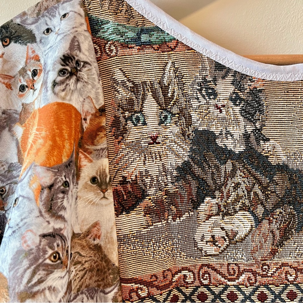 SOLd Cats “Moonlit Meow” Handmade Quilted Jasmine Dress | SKU 11165 - Picture 12 of 16